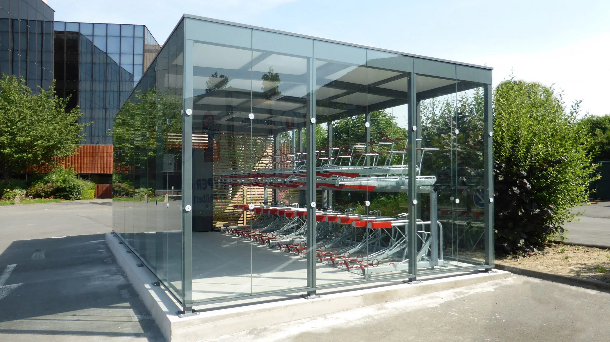 Cykelparkeringshus Square Plus